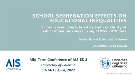 Pdf School Segregation Effects On Educational Inequalities School