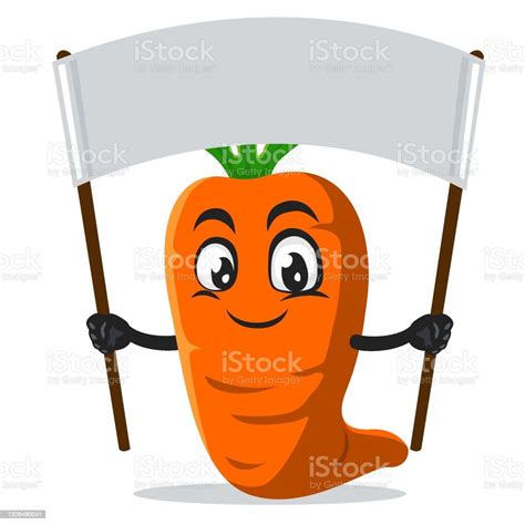 Vector Illustration Of Carrot Mascot Or Character Stock Illustration Download Image Now