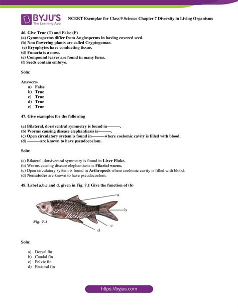 NCERT Exemplar Class 9 Science Solutions Chapter 7 Diversity In