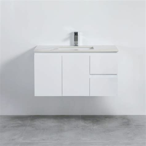 Buy POSEIDON X P94RWH X PVC WALL HUNG VANITY RIGHT SIDE DRAWERS GLOSS