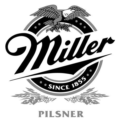 Miller Logo Black And White 3 Brands Logos