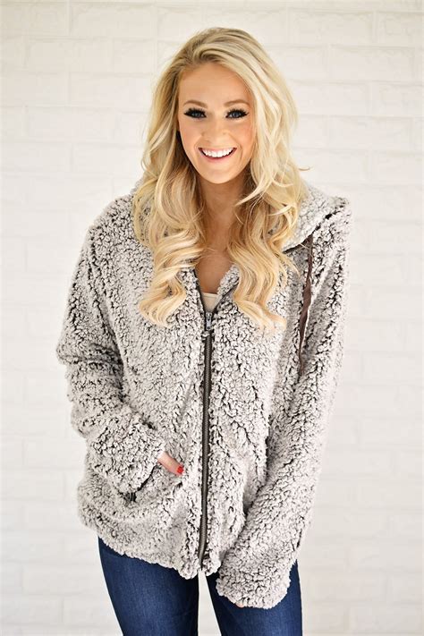 Sherpa Hooded Jacket – The Pulse Boutique