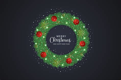 Christmas Wreath Design Concept Graphic by Abu Ashik · Creative Fabrica