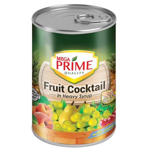 Mega Prime Fruit Cocktail Regular In Heavy Syrup Mega Prime Foods Inc