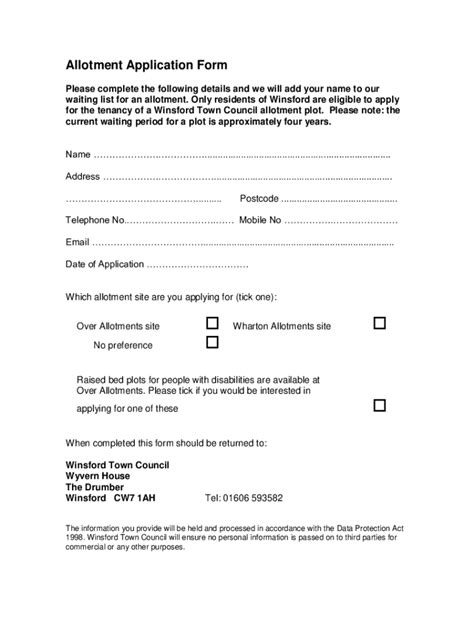 Fillable Online Allotment Form Fill Out And Sign Printable PDF