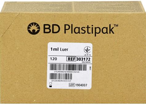 Becton Dickinson Bd Plastipak Tuberkulinspritzen Ohne Kan Le X Ml