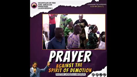 Prayer Against The Spirit Of Demotion Pastor Ladejola Abiodun