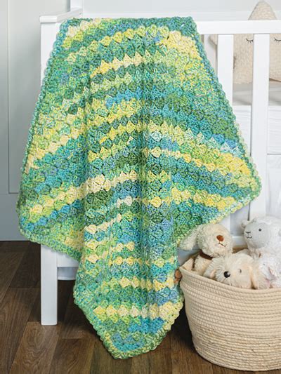 Corner To Corner Everyday Baby Blanket Crochet Pattern Rawcraft