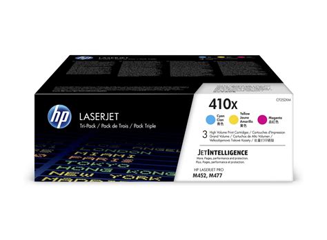 HP 410XLaserJet lot de 3 cartouches de toner grande capacité