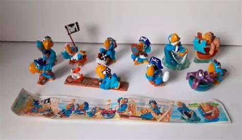 KINDER FERRERO SORPRESA Serie Completa 10 Los Pappagallos Pirati 1999