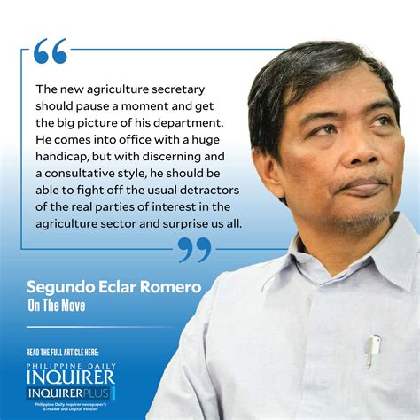 Challenges of being agriculture secretary | Inquirer Opinion