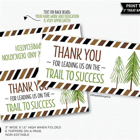 Teacher Appreciation Trail Mix Printable Etsy