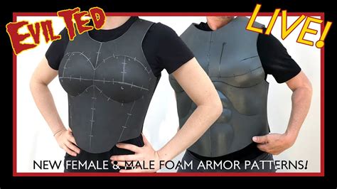 New Female Male Foam Armor Patterns Youtube