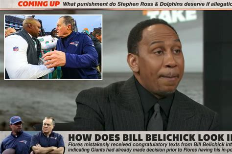 Stephen A Smith Brian Flores Shouldnt Have Exposed Belichick Texts