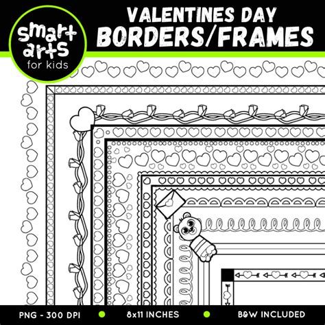 Valentines Borders Clip Art - Educational Clip Arts and Bible Stories