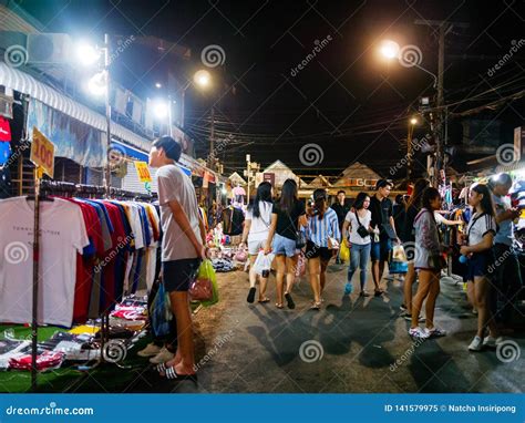 Tourist Come To Chatuchak Night Market for Shopping Editorial Image ...