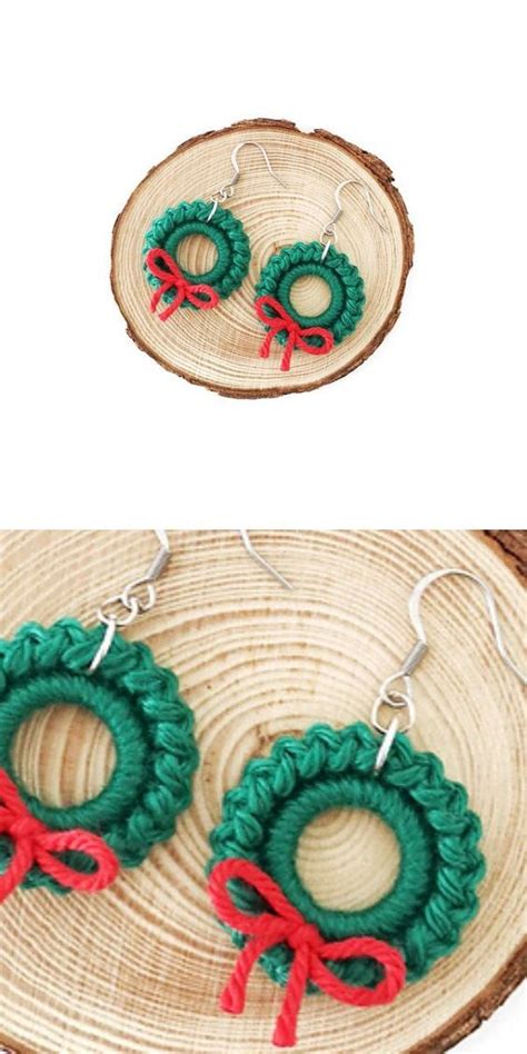 Diy Crochet Earrings For Christmas Patterns And Designs