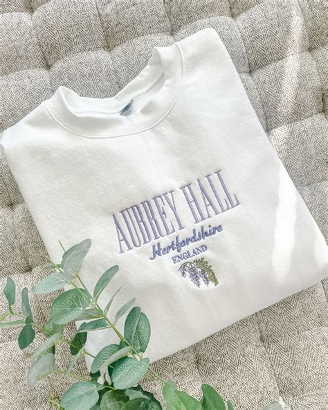 Aubrey Hall Bridgerton Embroidered Crewneck Sweatshirt, Lady