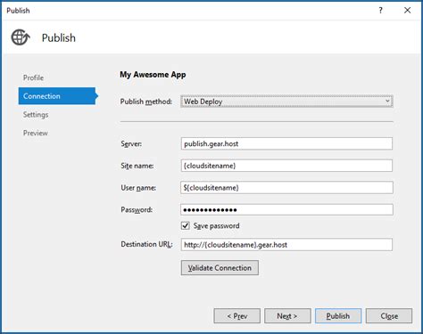 How To Publish Your App From Visual Studio Gearhost