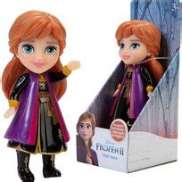 Mini Lalka Frozen II Anna W Fioletowo Czarnej Sukience Jakks Pacific