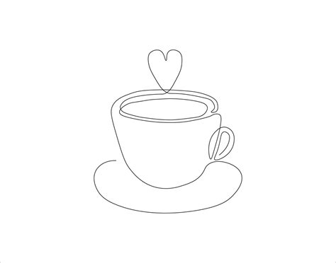 coffee cup line design 3