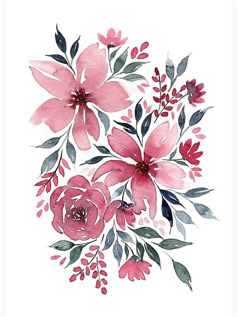 Floral Watercolor Paintings Watercolor Art Lessons Flower Art