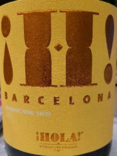 Hola Cava Barcelona Organic Semi Seco Vivino US