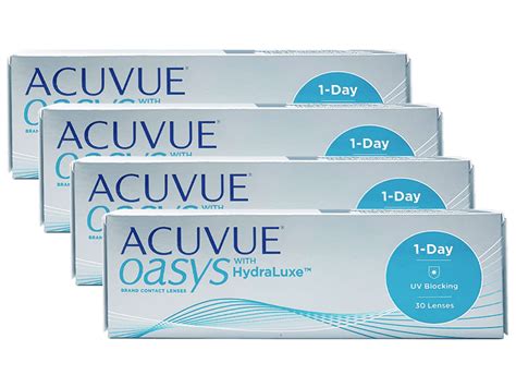 Acuvue Oasys 1-Day with HydraLuxe 4-Boxes (120 Pack) - Acuvue Oasys 1 ...