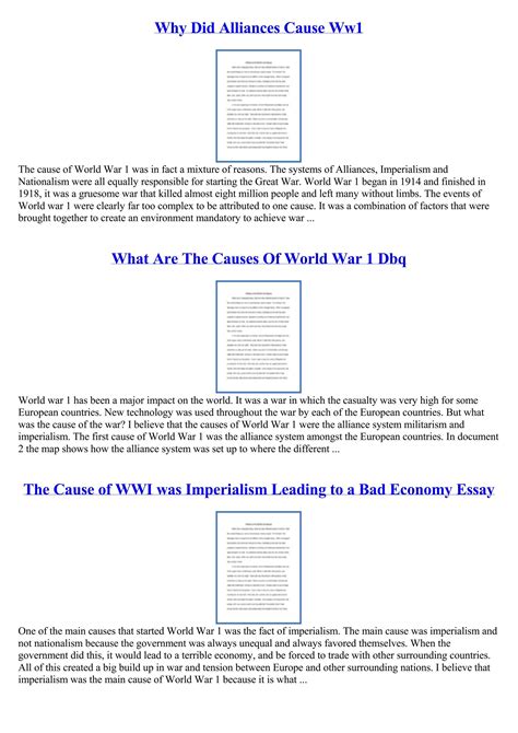 How Did Imperialism Cause World War 1 By Sandra Andrews Issuu