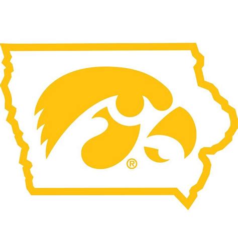 Iowa Hawkeyes Tigerhawk Decal Iowa Hawkeyes Hawkeyes Iowa