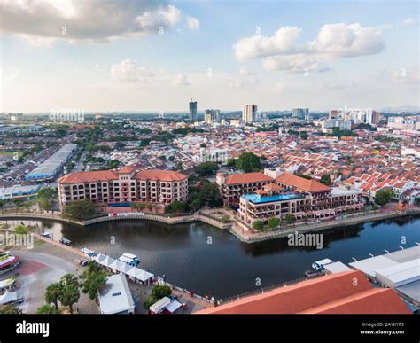 Malaca Melaka edificio colonial típico de color rojo Malacca es una