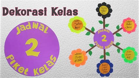 Cara Membuat Jadwal Piket Kelas Dekorasi Kelas Kreatif Youtube