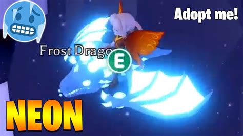 Nuevo Dragon Escarcha De Neon 🥶 Neon Frost Dragon Adopt Me Roblox