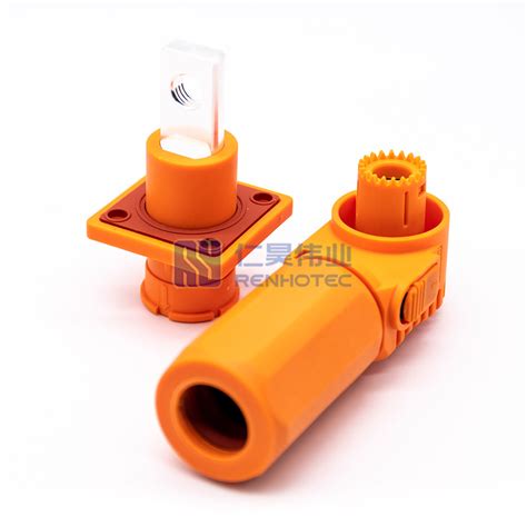 Energy Battery Storage Connector Surlok Right Angle 125A Orange 25mm2