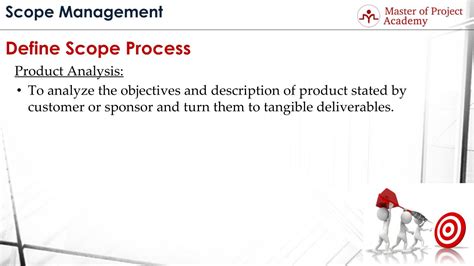 define scope process   finalize  project scope