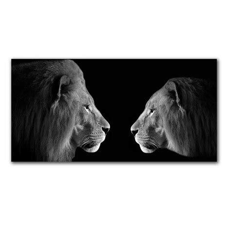 Tableau Lion Et Lionne Noir Et Blanc Artofit