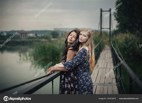 Lesbian Couple Together Outdoors Concept Stock Photo By Andreonegin