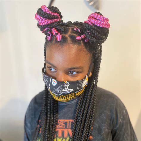 Pink And Black Box Braids 15 Ideas To Blow Your Mind Laacib