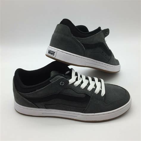 Vans Mens Shoes Baxter Charcoalblackwhite Ebay