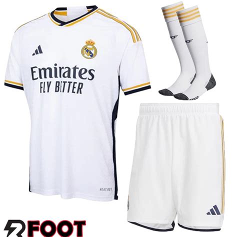 Ensemble Maillot Real Madrid Domicile Shorts Chaussettes Pas Cher