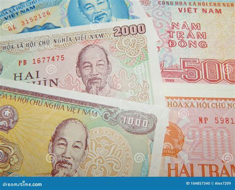 Banknotes of Vietnam. Paper Money Editorial Image - Image of bank ...