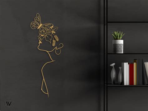 Female Body Metal Wall Art Woman Body Naked Wall Decor Woman Face