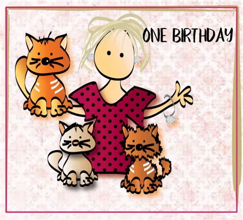 Cat Lady Free Happy Birthday Ecards Greeting Cards 123 Greetings