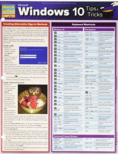 Microsoft Windows 10 Tips & Tricks (Quick Study Computer) | Pricepulse
