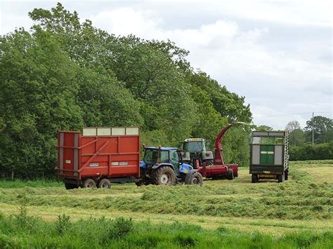 Silage Making At Lambfield Farm Oliver Dixon Geograph Britain And