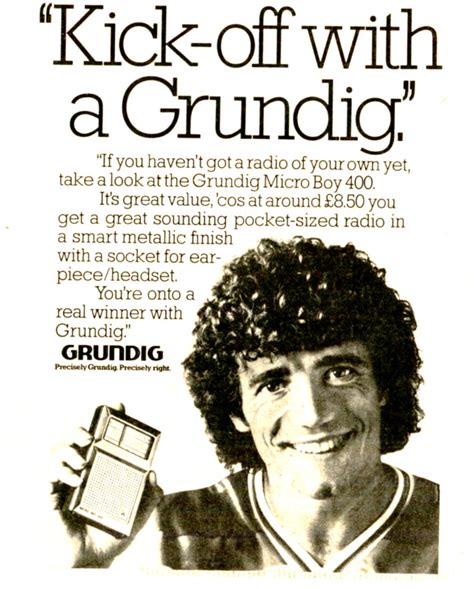 Kevin Keegan Kick Off With A Grundig Advert 1980 Smart