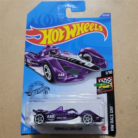 Jual Hot Wheels Formula E Gen Car Hw Race Day Purple Shopee