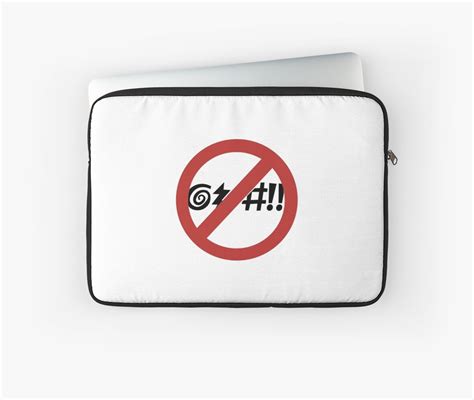 No Cursing Allowed Sign Virginia Beach Virginia Laptop Sleeves By