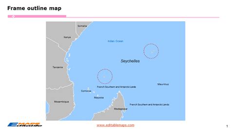 Seychelles Map with 8 Regions and 27 Districts - Editable PowerPoint Maps