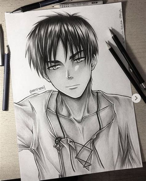 Eren Yeager Creditarteyata Anime Sketch Art Drawings Sketches